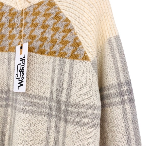 Woolrich Plaid Houndstooth Wool Mohair Blend - Picture 8 of 9